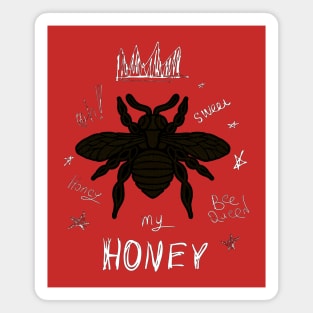 Queen honey bee Magnet